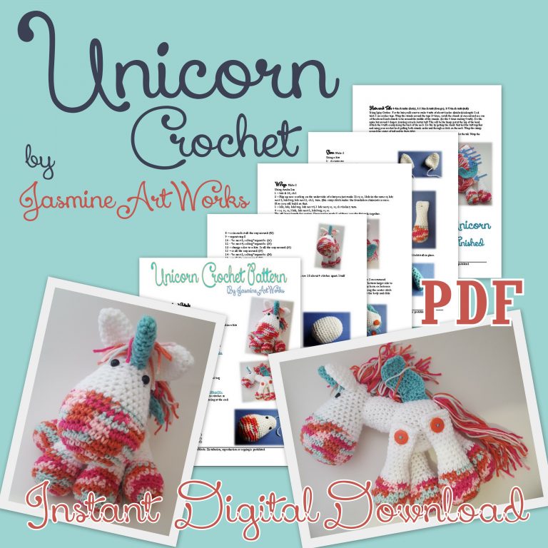 Unicorn Crochet Pattern Jasmine Art Works