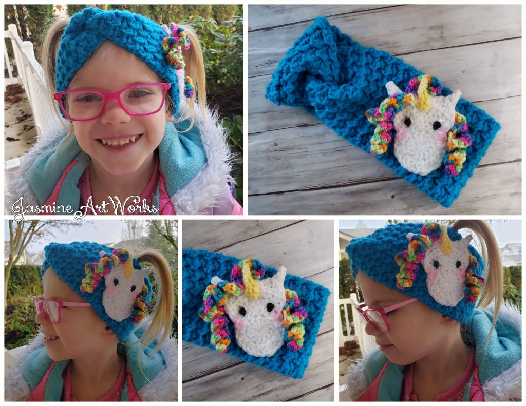 Crochet Unicorn Headband