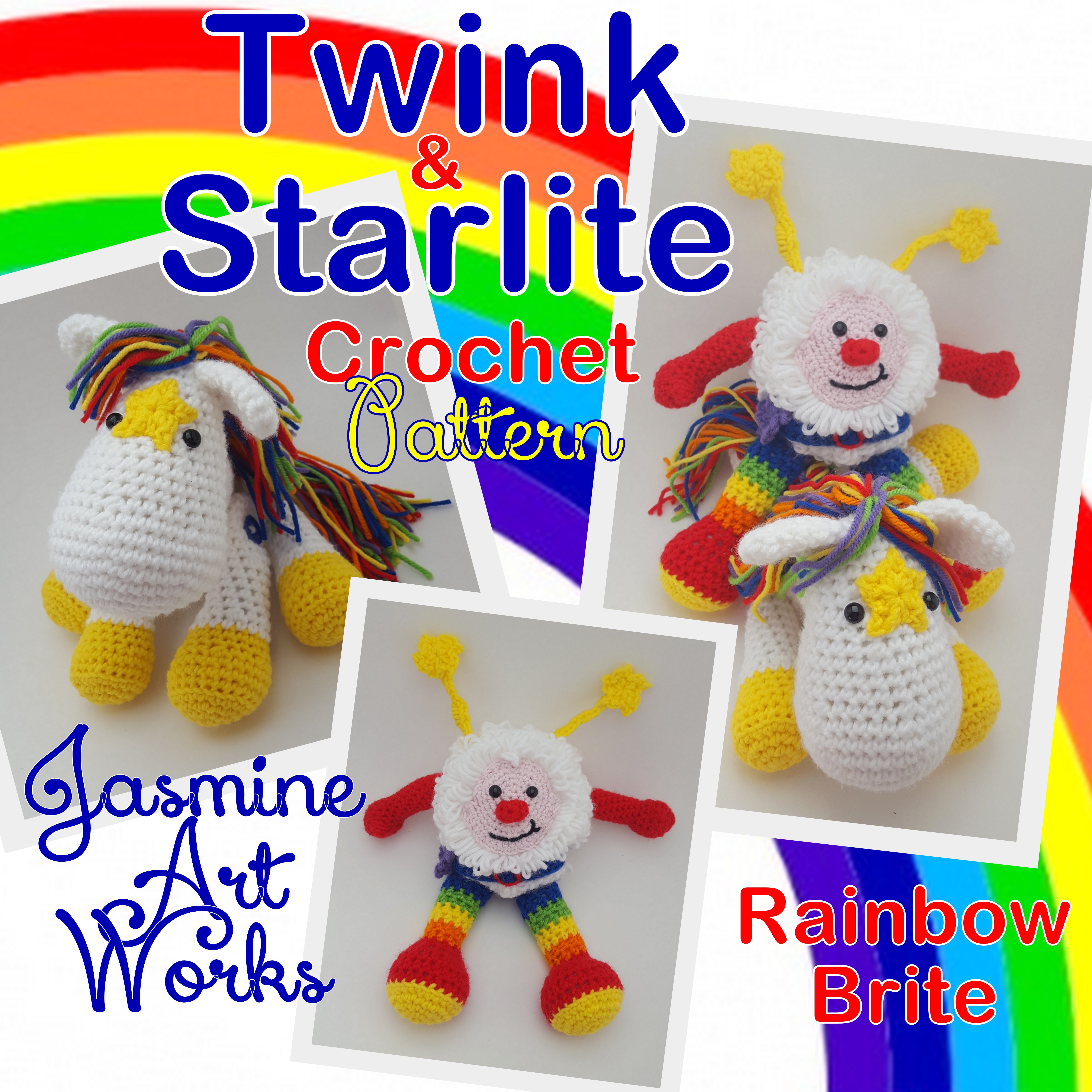 Retro Rainbow Revelers Crochet Bundle for Beginners