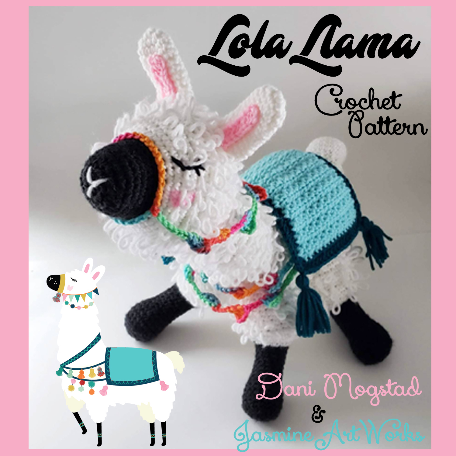 Lola & Luis Llama Loveys Crochet Pattern Crochet pattern by Crafting  Happiness