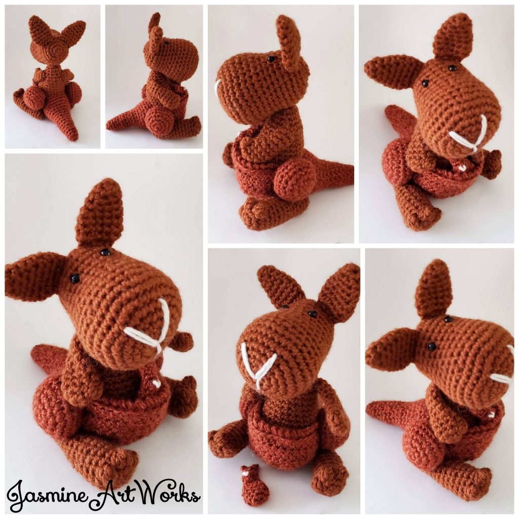 Katie Kangaroo Crochet Pattern Jasmine Art Works