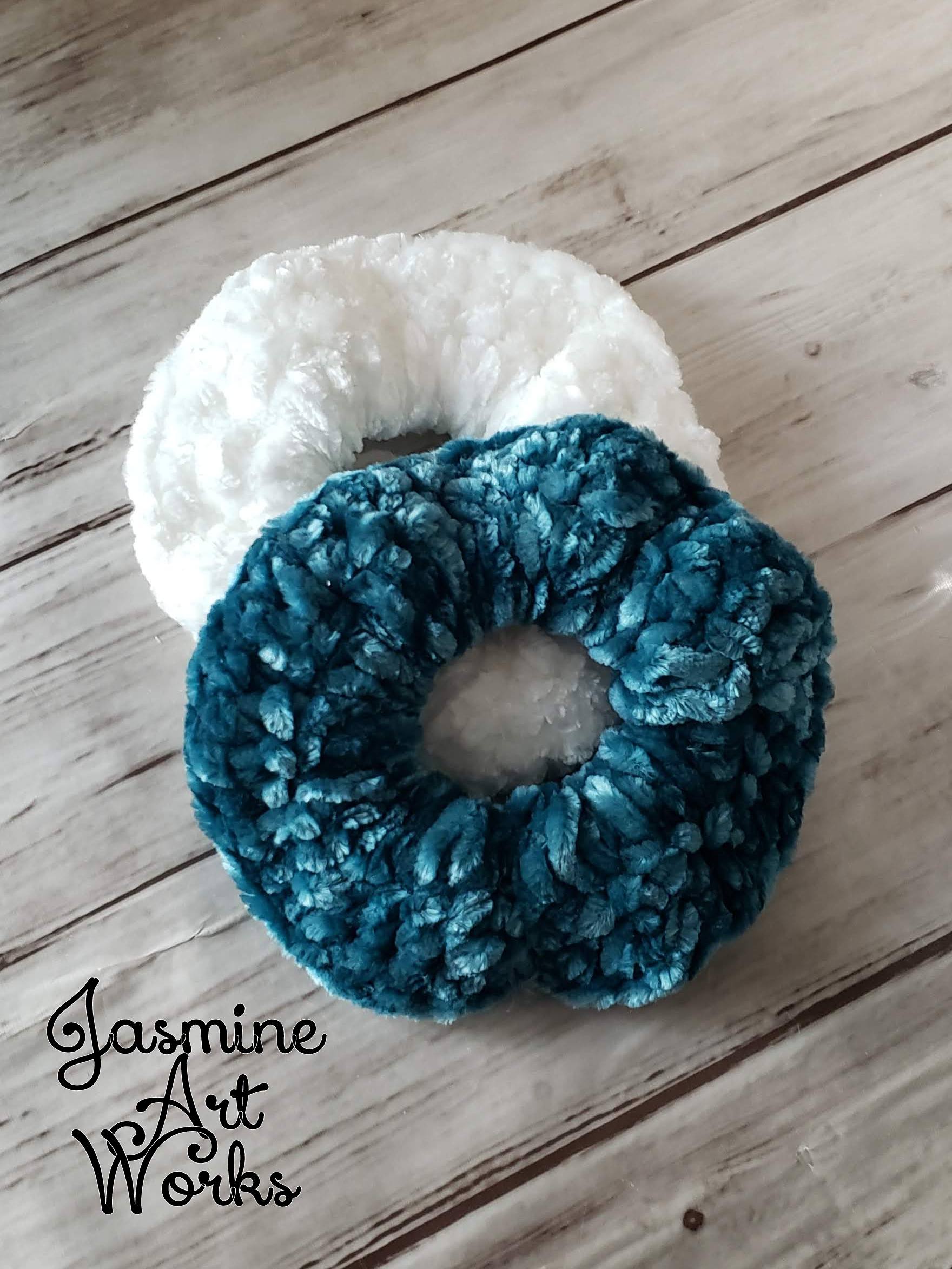 Velvet Scrunchie Crochet Pattern Jasmine Art Works